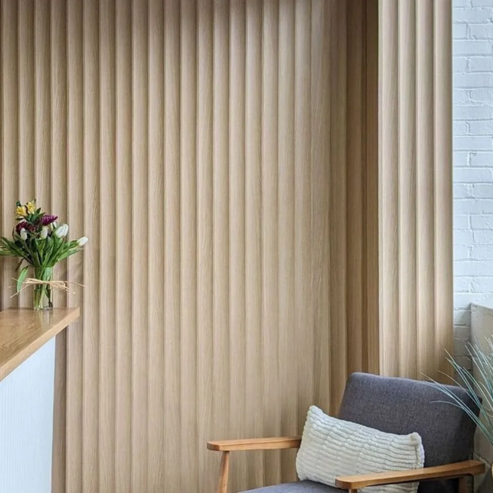 wood fluted panel